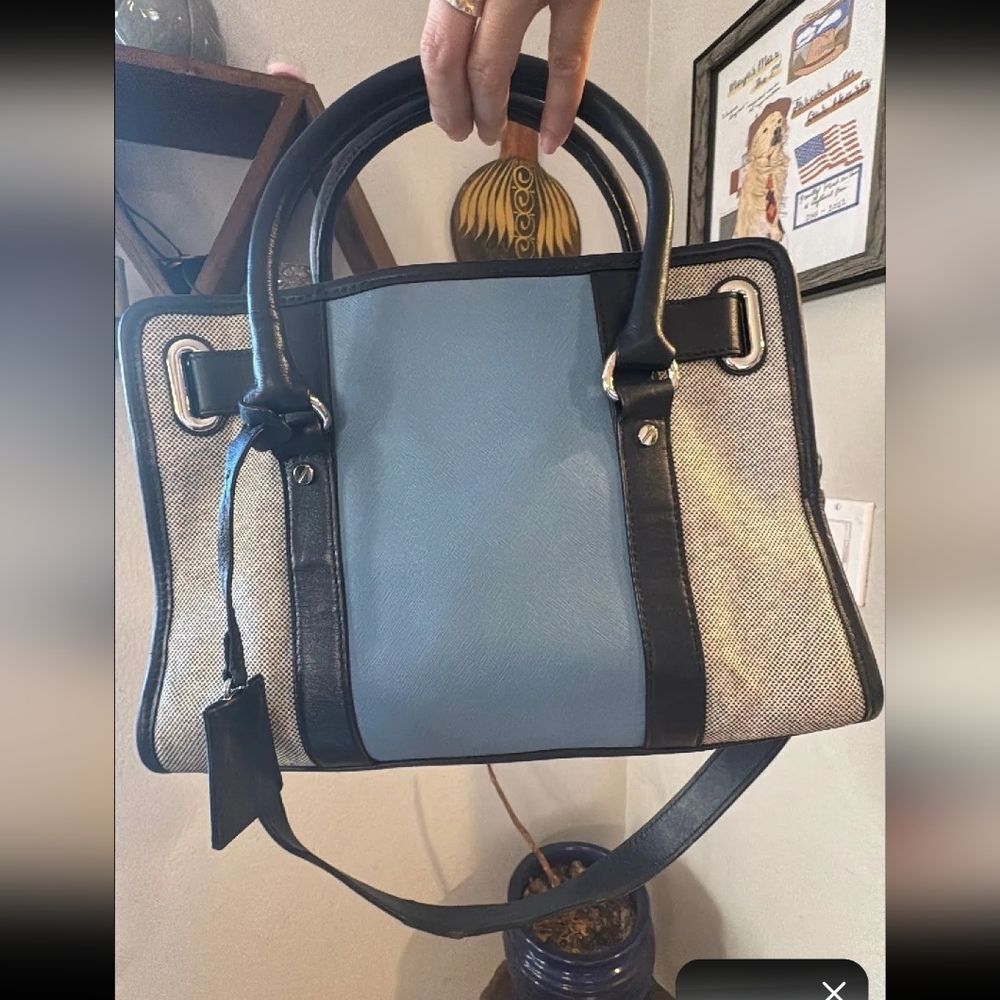 Mk Michael Kors Center Stripe Color Block Blue Ea… - image 4